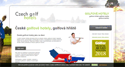 Desktop Screenshot of czech-golf-hotels.com